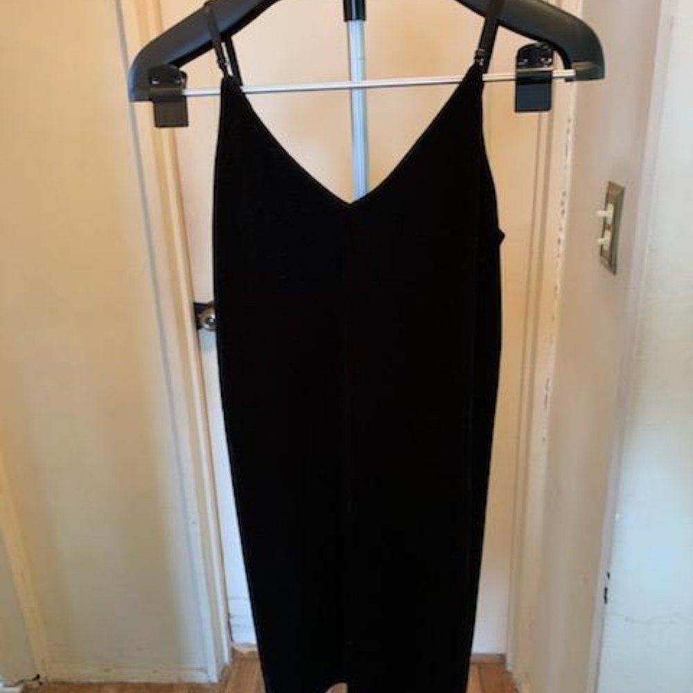 Black Velvet Spaghetti strap dress